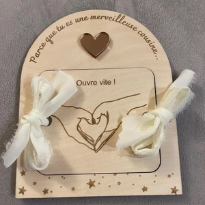 Caja de solicitud sorpresa personalizada para regalos de Baby Shower PARA EL Día de la madre con foto de niño con madrina y padrino - Product Image 5