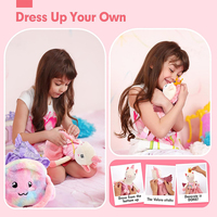 Set Boneka Unicorn Balerina Kustom 2026, Mainan Hewan Boneka Isi Dakron dengan Pakaian dan Aksesoris untuk Anak Perempuan Usia 4-6 Tahun, Cocok untuk Hadiah Ulang Tahun