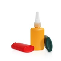 Flacon pompe portable 80 ml en PE vide pour lotion visage - Mini flacon de voyage anti-fuite avec col de 18 mm