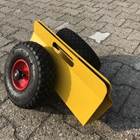 Chariot de déplacement de panneau robuste de 200kg avec côtés réglables, pneus pneumatiques, rouleau de panneau de cloison sèche