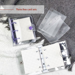 <strong>Mini</strong> Budget Binder With Cash <strong>Envelopes</strong> Transparent Photocard Holder File Holder Loose Leaf Notebook - Product Image 6