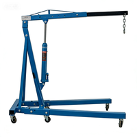 Grue pliante Jinyuanhanhai pour atelier de réparation automobile, grue hydraulique pour suspendre le moteur de voiture, grue de levage de moteur, outils hydrauliques 2 tonnes 1