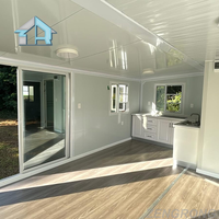 Maison conteneur préfabriquée extensible de 20 pieds, 2 chambres, design moderne et respirant, assemblage rapide, bureau mobile