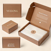 Boîte en papier kraft personnalisée pour emballages cadeaux, boîte d'emballage de grande taille, boîte en carton multi-tailles