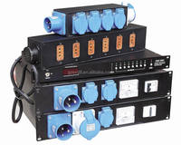 Boîtier de distribution d'alimentation monophasé 2U 12 voies pour montage en rack, pour amplificateur Line Array et DMX