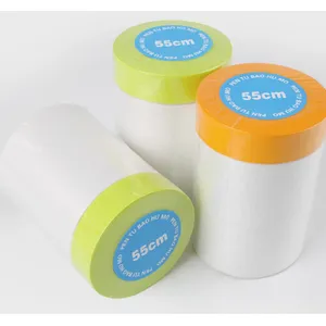 Free Sample Dust Protection Car Paint Masking Film Pre-Taped Masking Tape For Painting Cars House