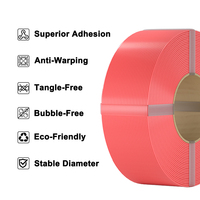 Filament de Recharge PLA 1,75 mm +/-0,02 mm Anti-Emmêlement Matériau Plastique pour Imprimante 3D FDM