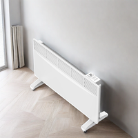 OEM ODM Chauffage par convection 1000/2000W, radiateur électrique portable à panneau métallique mural avec prise UK et contrôle WiFi