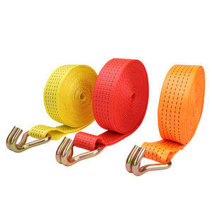 Correa de Amarre con Trinquete de Poliéster 100% de Alta Calidad con Gancho Doble en Forma de J para Sujeción de Carga - Product Image 5