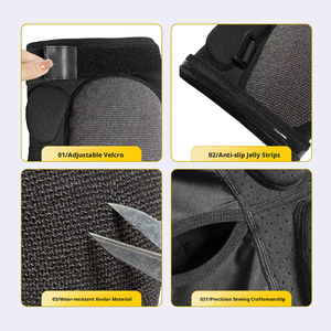 Rodilleras <span class=keywords><strong>de</strong></span> Impacto para Esquí, Armadura <span class=keywords><strong>de</strong></span> Kevlar+XRD, Protección Contra Impactos, NBR Absorbe el 90% <span class=keywords><strong>de</strong></span> los Golpes, Armadura Profesional para Esquí, Venta al Por Mayor Personalizada - Product Image 3
