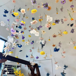 おしゃれなカスタムハンギングフラワーキット、DIY天井フラワーセット、フローティングフラワーウォール結婚式の装飾ガーランド83010 - Product Image 2