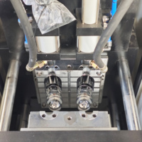Machine de soufflage semi-automatique LONES LS-B3l avec moteur de pompe et roulement PLC Mitsubishi pour bouteilles PP/PET, capacité 1000 BPH
