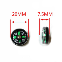 Kompas Mini 15mm 20mm 25mm Portabel Genggam untuk Olahraga Luar Ruangan, Berkemah, Mendaki, Darurat, dan Bertahan Hidup