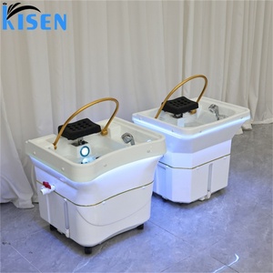 Kisen Head Spa One Tanke : Bac de lavage de cheveux mobile sans tuyauterie pour salon, avec fonction de thérapie japonaise - Product Image 6