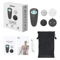Stimulateur musculaire sans fil TENS EMS avec fonction de massage et de chaleur, télécommande, rechargeable, appareil de physiothérapie pour les douleurs corporelles