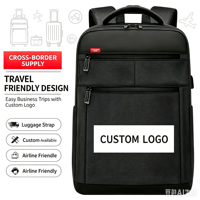 Sac à dos léger et imperméable personnalisé avec logo, port USB, pour ordinateur portable, idéal pour les voyages d'affaires, l'école et le bureau