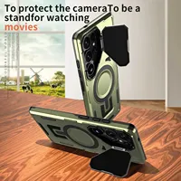 Étui avec support magnétique pour Samsung Galaxy S26Ultra S25 Plus S24 S23 FE S22 A56 A36 A26 A16 A55 A35 A25 A15 A14 5G A06 A05S A05