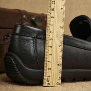 Mocasines para hombre de cuero genuino con punta cuadrada, zapatos cómodos sin cordones, zapatos casuales de vestir para primavera - Product Image 2