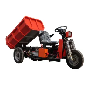 HuanSheng Triciclo elétrico 3 rodas caminhão basculante que transporta carga sistema de elevação automática triciclo elétrico de carga