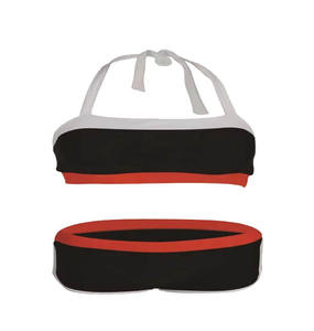 Costumi da bagno esotici giallo e blu Sexy Bikini Set di un pezzo elegante costumi da bagno per il nuoto di allenamento - Product Image 2