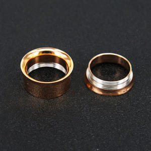 HOVANCI 3-25mm 더블 플레어 중공 골드 도금 외과 스테인레스 스틸 피어싱 육체 귀 플러그 터널 쥬얼리 - Product Image 5