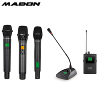 Madon Fourniture en usine Système de sonorisation MIC KD-4 série TFT Microphone sans fil à quatre canaux avec OK-DPA2 OK-2H MICROPHONE PORTABLE
