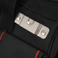 Sac de rangement pour outils d'électricien multifonctionnel portable en Oxford écologique de haute qualité avec fermeture éclair, couleur et logo personnalisables