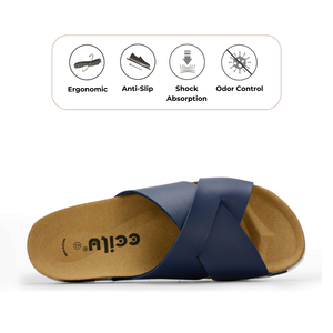 Sandalias Planas Ligeras Ecológicas para Playa con Tiras Cruzadas y Punta Abierta LG26 - Product Image 2