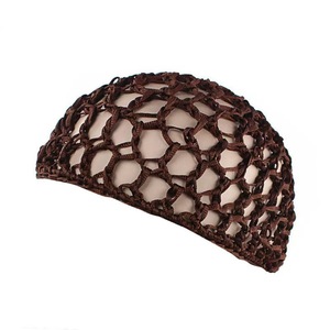 Bonnet de nuit en maille tissée douce pour femme, bonnet de sommeil en <span class=keywords><strong>crochet</strong></span>, snood, turban fait main - Product Image 2