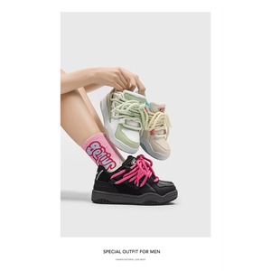 Nuevo Estilo, Zapatillas Deportivas Transpirables de Alta Calidad con Cordones, Amortiguación, Antiolor, Suela Gruesa, para Todas las Temporadas, Tendencia de Moda - Product Image 6