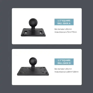 แผ่นยึดขนาด 75*75 มม. พร้อมหัวบอลขนาด 1.5 นิ้ว สำหรับติดตั้งอุปกรณ์ GPS - Product Image 5