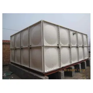 Tanque de água plástico para motor de componentes de núcleo de planta de fabricação, sistema de coleta de água da chuva 500L FRP GRP painel de aço SMC