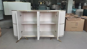 Prix usine blanc Buffet Buffet Armoire avec couches Meubles de salle à manger pour usage domestique Buffets Meubles de salon - Product Image 4