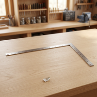 Règle droite en métal DK-223 |   Outils de mesure pour ingénieurs et charpentiers, longueur maximale de 50 cm, plusieurs tailles