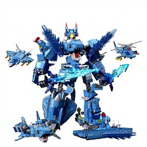 103334-5 Robot Mecha Zhao Yun Guan Yu Lu Bu Giocattolo da Costruzione in Plastica ABS Regalo per Ragazzi - Product Image 6