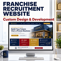 Diseño y Desarrollo de Sitios Web Personalizados para la Contratación de Franquicias con Historia de Marca, Paquetes de Franquicias y Calculadora de Inversión