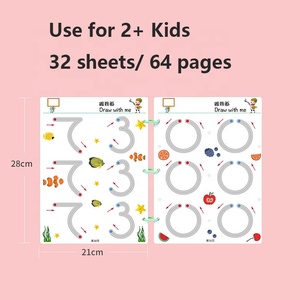 Thiết Kế Mới Dot Để Dot Cuốn Sách Đột Quỵ Dòng Dot Toddler Erasable Giấy Đào Tạo Cuốn Sách Bút Điều Khiển - Product Image 5