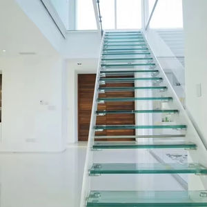 <span class=keywords><strong>Escalones</strong></span> <span class=keywords><strong>de</strong></span> vidrio personalizados <span class=keywords><strong>para</strong></span> residencia <span class=keywords><strong>Escaleras</strong></span> rectas Escalera recta <span class=keywords><strong>de</strong></span> vidrio <span class=keywords><strong>de</strong></span> hoja bilateral moderna en forma <span class=keywords><strong>de</strong></span> I - Product Image 1