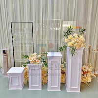 Colonnes romaines sculptées en PVC, pilier de fête, Banquet, route, support pour accessoires de décoration de mariage