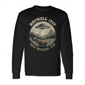 T-shirt a maniche lunghe Roswell 1947 Ufo Vintage Alien Hunter New Mexico USA - Product Image 2
