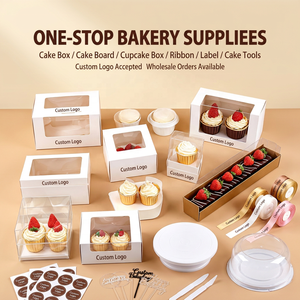 XJH Tall Clear Cylindrical Pattern <strong>Transparent</strong> Round <strong>Cake</strong> <strong>Box</strong> Flower Gift Dustproof Exhibition Storage <strong>Cake</strong> <strong>Box</strong> - Product Image 2