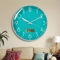 Horloge murale numérique électronique à affichage silencieux, style vintage antique, best-seller, nouvelle collection, décoration intérieure