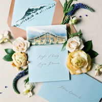 Cartes d'invitation de mariage personnalisées avec enveloppes, papier couché, formes personnalisées, échantillonnage rapide des designs, idéal pour les organisateurs de mariages