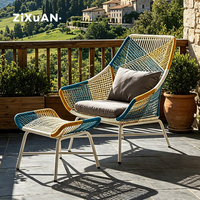 Mobilier de Jardin Moderne d'Extérieur pour Bistro, Balcon et Terrasse – Ensembles Tables et Chaises en Rotin/Osier pour Salle à Manger et Jardin