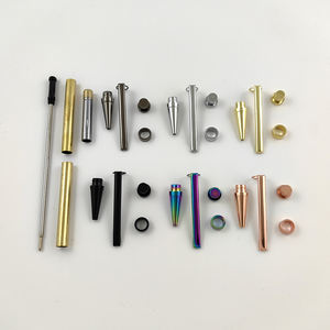 RTS Kein MOQ Drechsel-Stifte-Bausätze Taiwan Lager Stromlinienförmig Gold Silber Rotguss Twist 7mm Slimline-Stift-Drehbausatz - Product Image 1