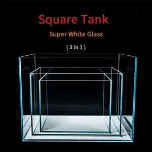 Mini Acquario Rettangolare in Vetro Ecologico con Sistema <span class=keywords><strong>d</strong></span>'<span class=keywords><strong>Acqua</strong></span> Intelligente per la Cura delle <span class=keywords><strong>Tartarughe</strong></span> - Product Image 2