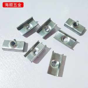 <b>Square</b> Sheet Metal Internal Thread Plug Connector With Internal <b>Nut</b> 13x26x6 15x20x6 Galvanized Steel - Product Image 2