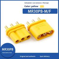 Adaptateur de prise verticale Amass MR30 PB PCB, mâle-femelle, 20A 500V, cuivre plaqué or, IP40, connecteur PA66