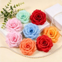 Fleurs artificielles en soie, roses de 8 cm, best-seller transfrontalier, longue durée, style moderne réaliste, décorations de mariage, accents floraux pour murs.