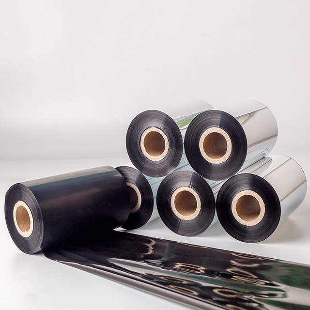 Barcode Label Printer Ribbon Wax Black Heat Thermal Transfer Ribbon 30mm - 110mm*300m TTR Printer Ribbon